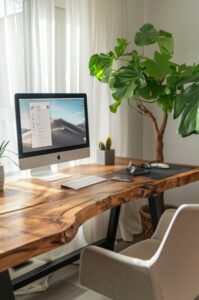 home office desk wood