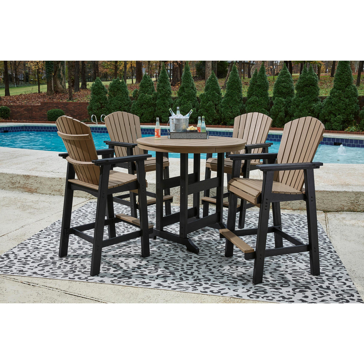Signature Design by Ashley Fairen Trail P211 5 pc Outdoor Dining Set