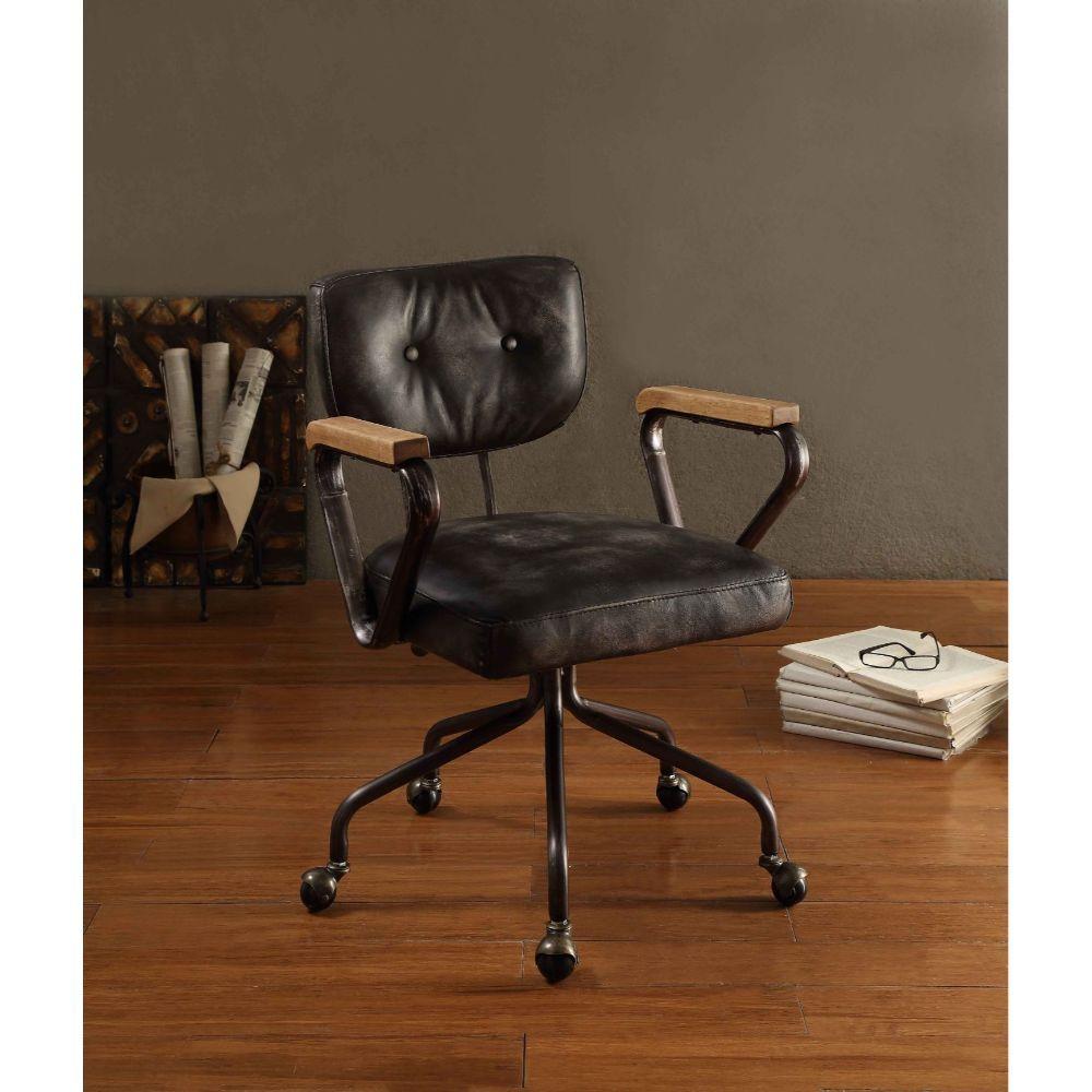 Acme Furniture Hallie 92411 Executive Office Chair - Vintage Black