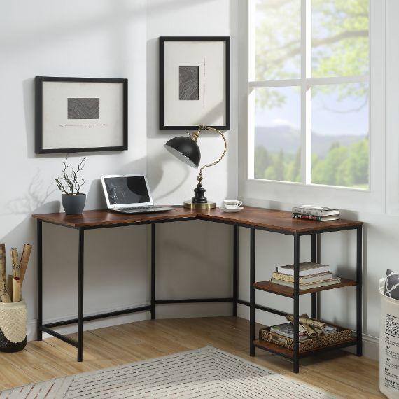 Acme Furniture Taurus 93080 L-Shaped Desk - Wood