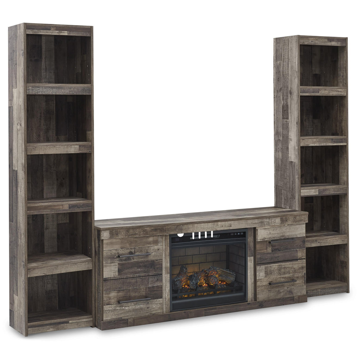 Signature Design by Ashley Derekson EW0200W10 3 pc Entertainment Center with Electric Fireplace