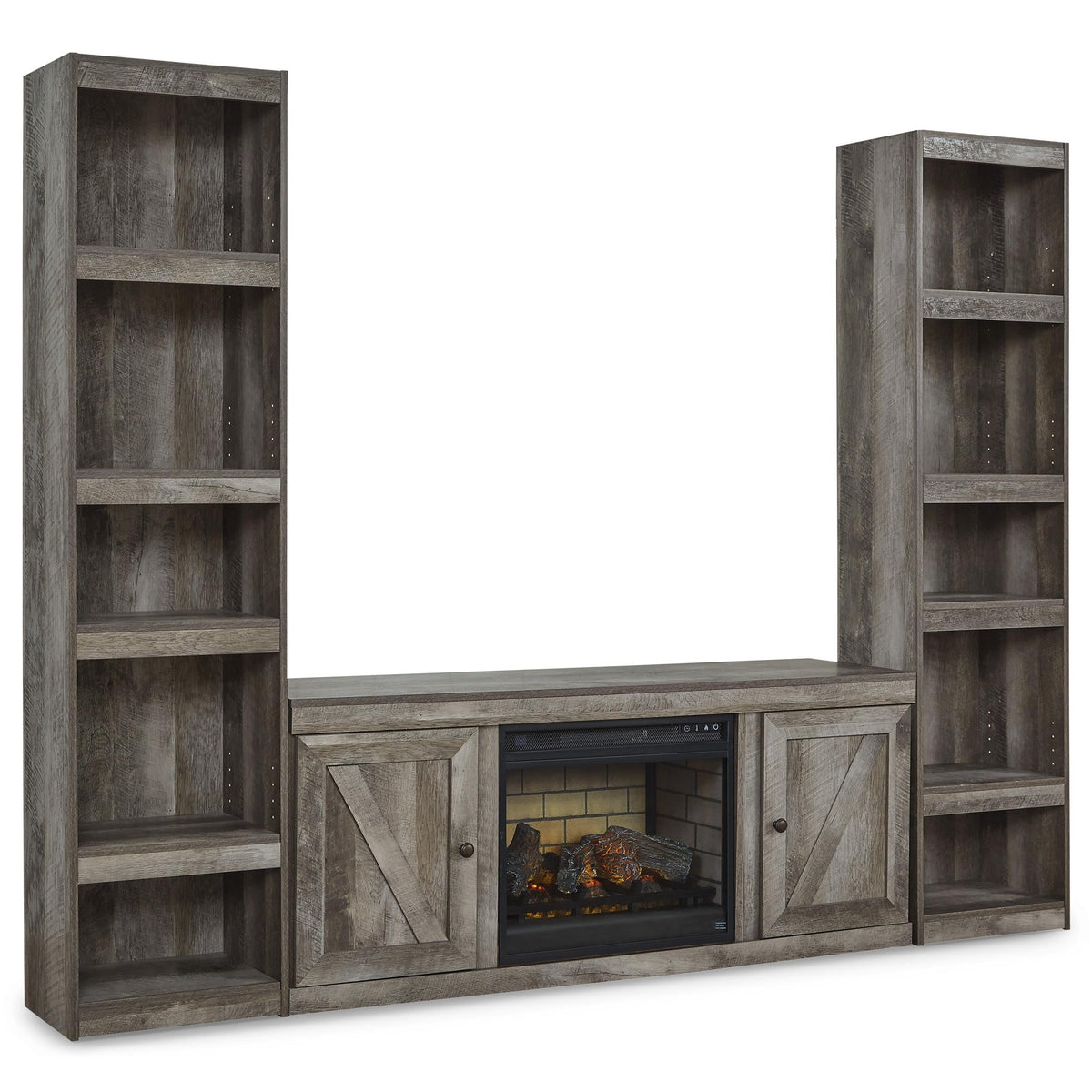 Signature Design by Ashley Wynnlow EW0440W10 3 pc Entertainment Center with Electric Fireplace