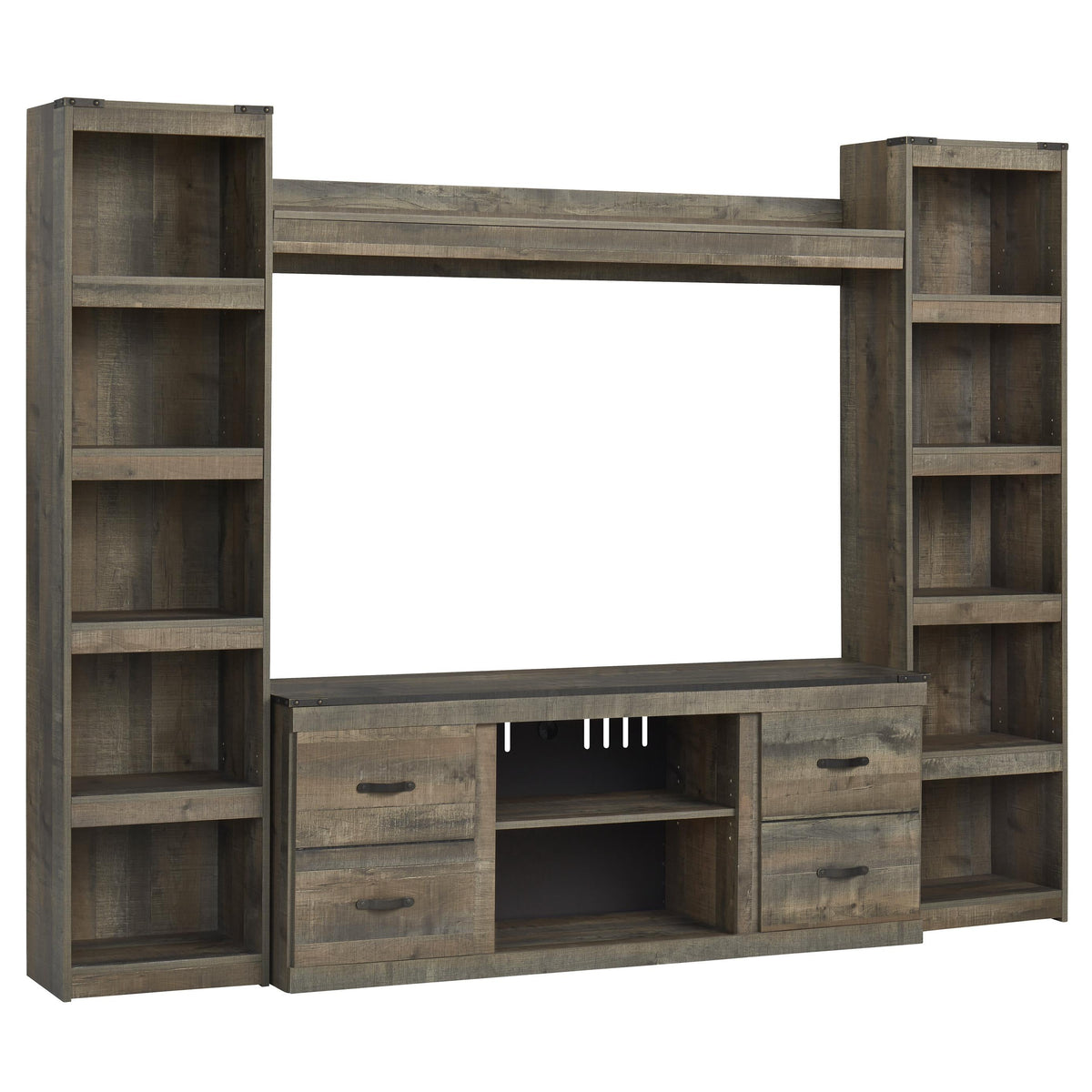 Signature Design by Ashley Trinell EW0446W7 4 pc Entertainment Center